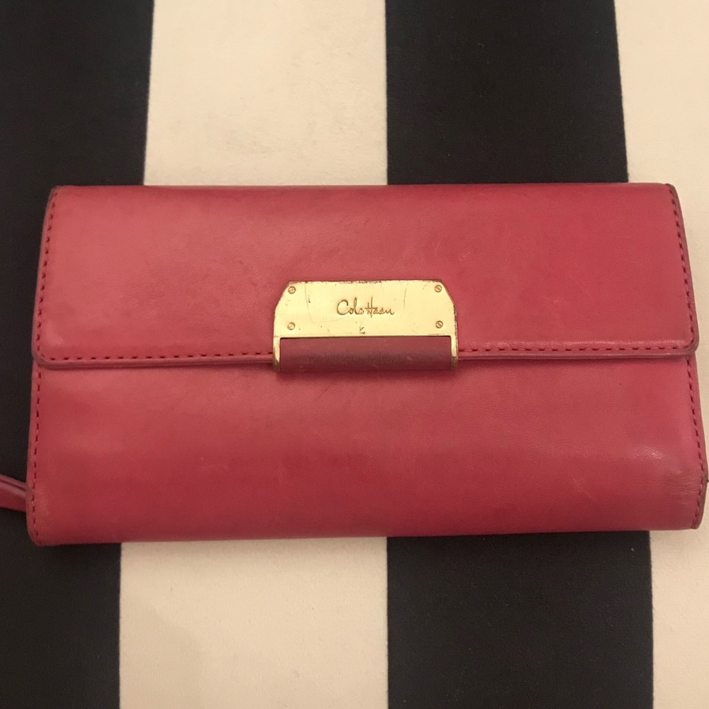 Cole Haan Pink Leather Wallet